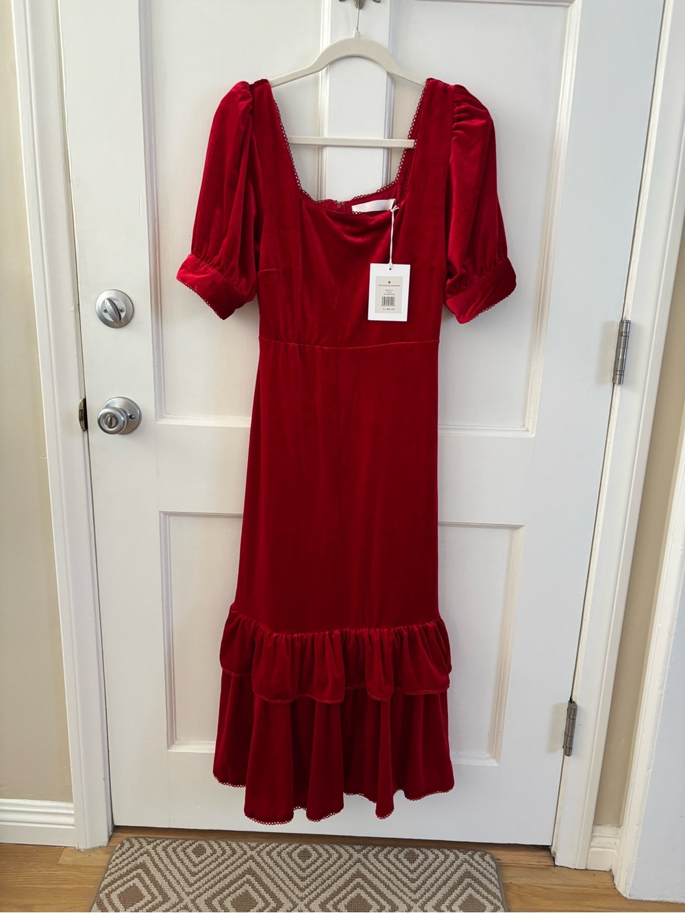 Rachel Parcell Red Velvet Dress - Picture 2 of 6